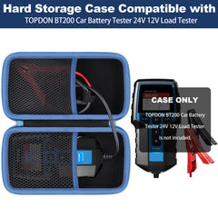 khanka mesh pocket holding cables and clamps for the TOPDON BT200, keeps items tidy