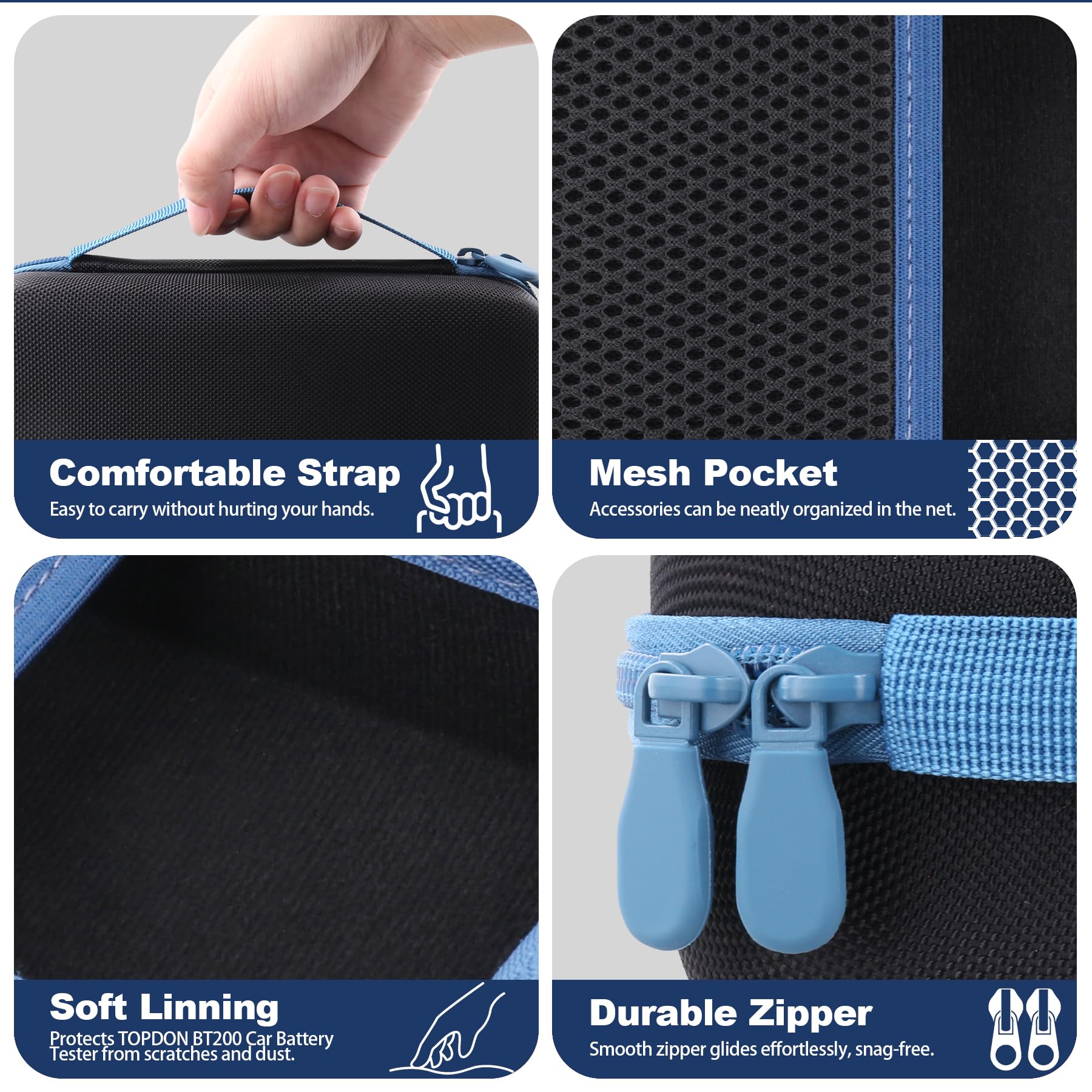 khanka slim side profile of case demonstrating compact portability for cleaner storage