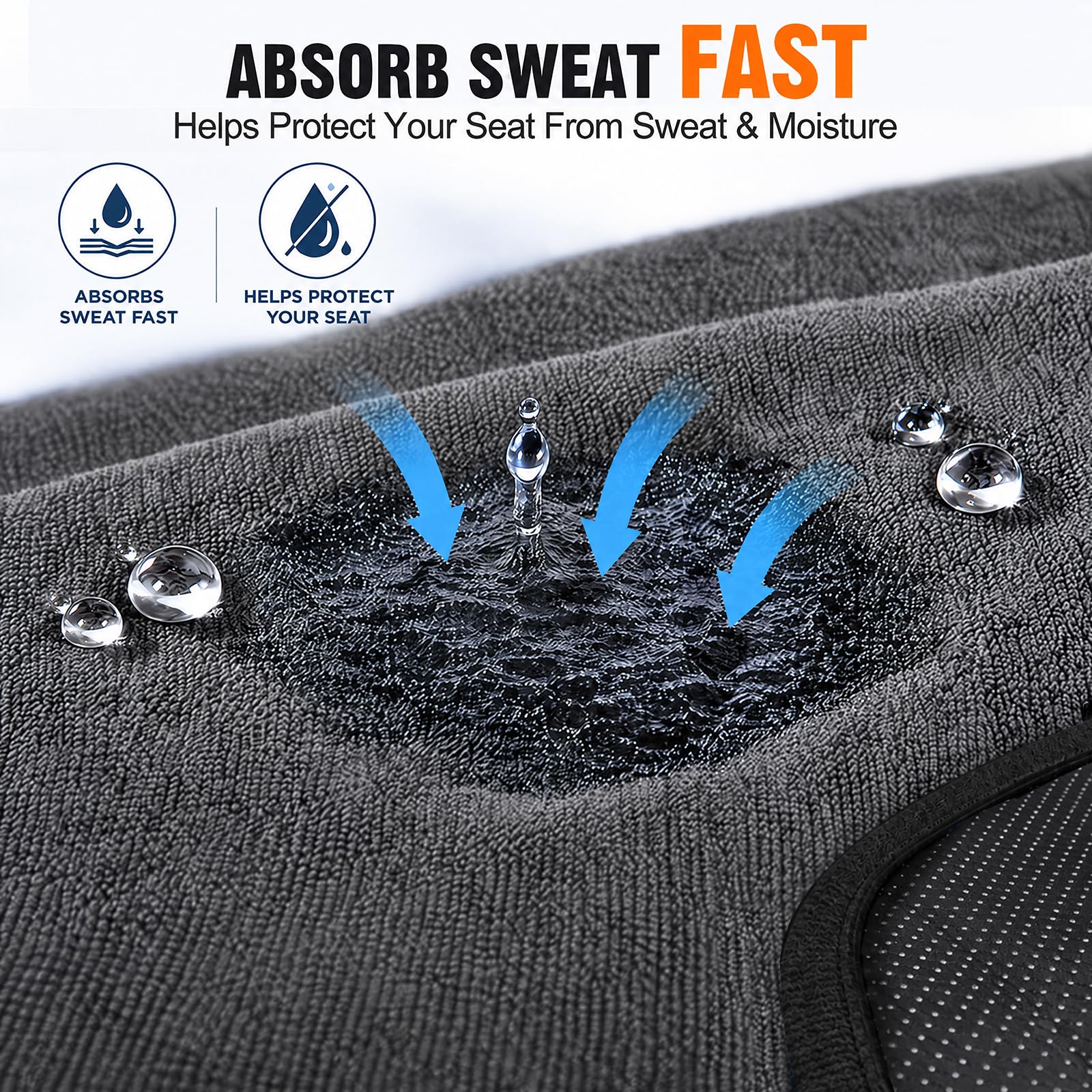 KIGEMOS grip-dot backing detail reducing slipping for stable seating