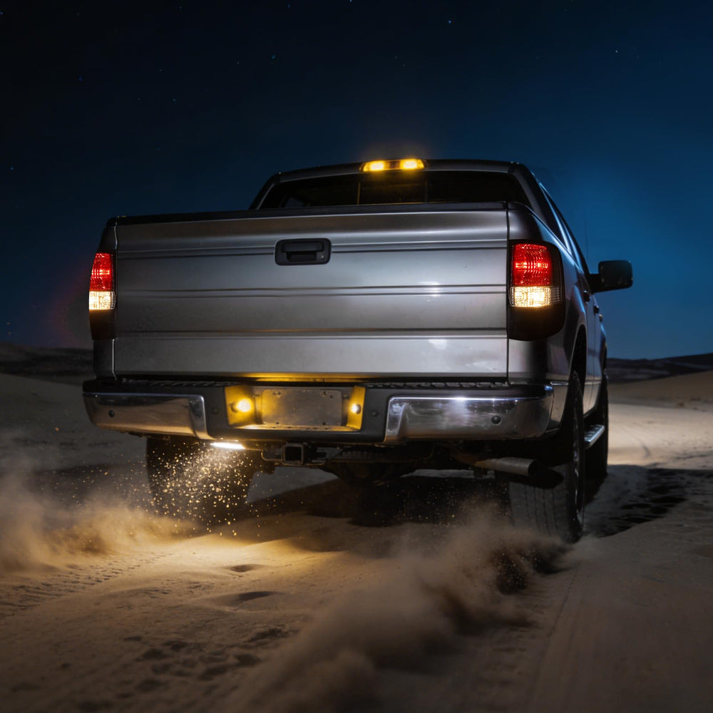 KIGEMOS lifestyle parked pickup showing finished rear aesthetic and sportier road presence