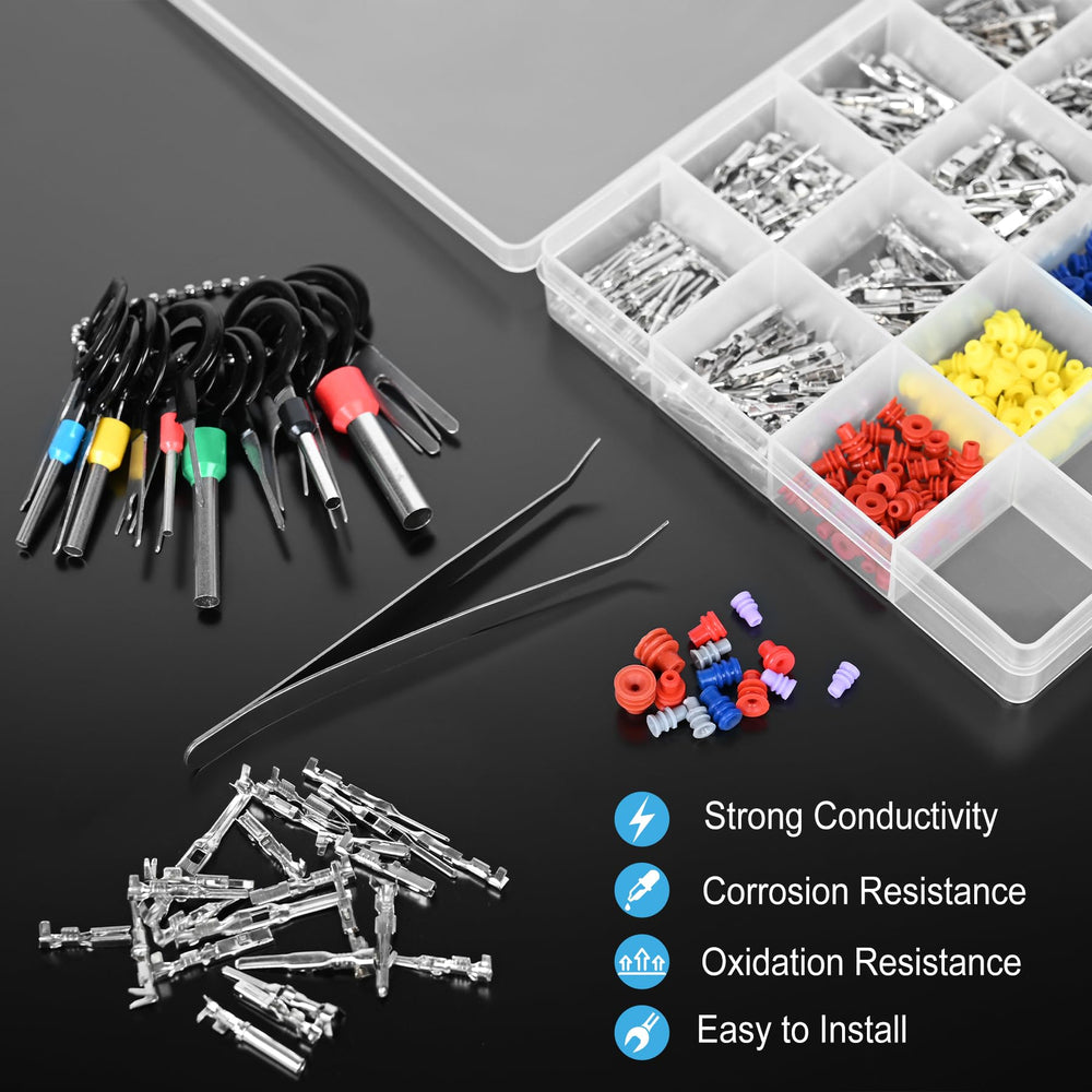Kikerike technician using the kit to repin an automotive connector for durable electrical repair
