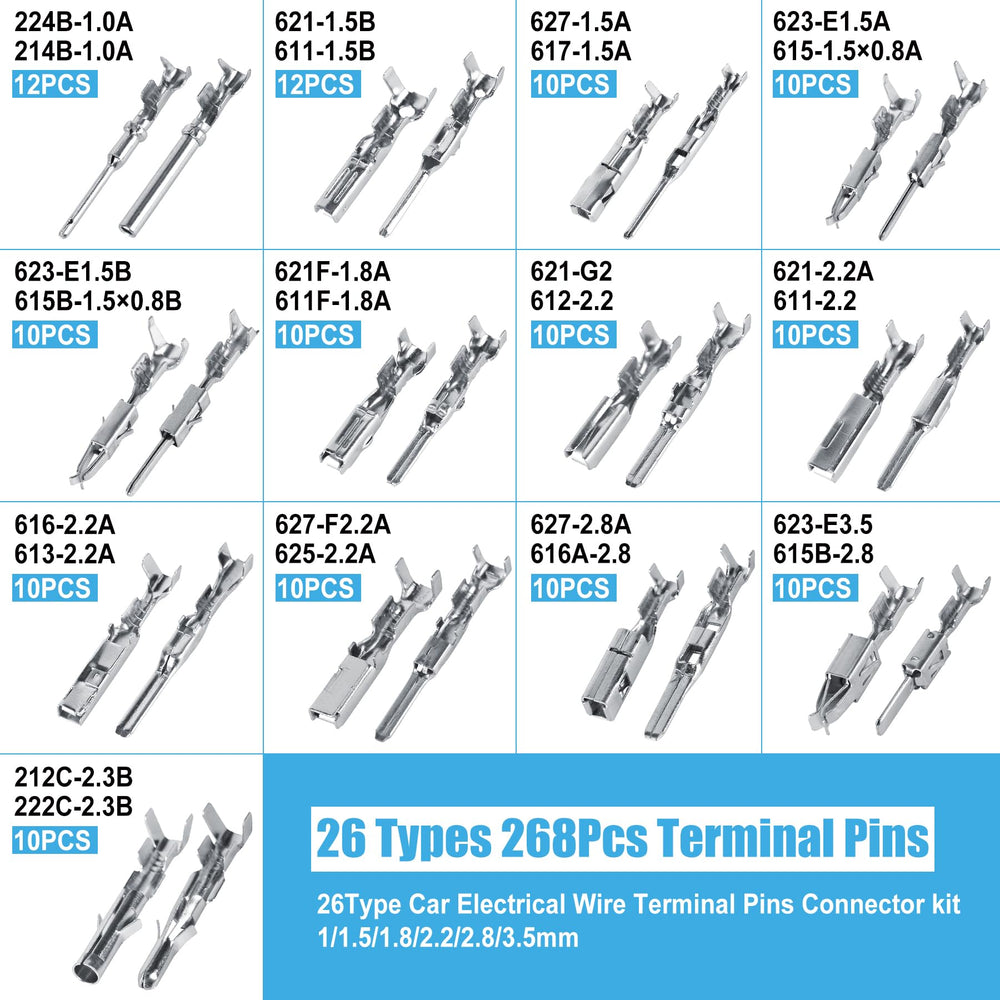 Kikerike close-up of metal terminal pins highlighting corrosion-resistant finish and contact reliability