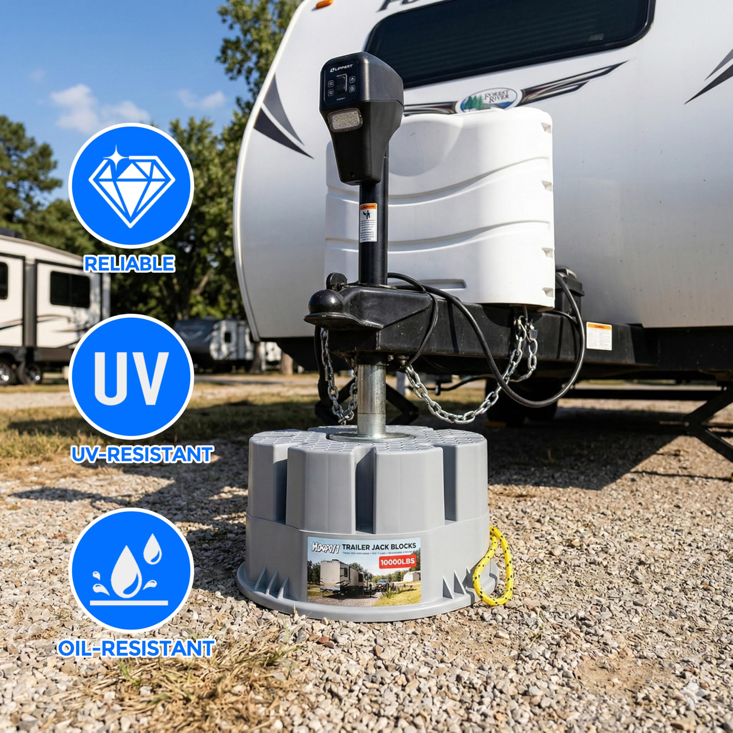 KIKIRV drainage and carry holes for easy transport and water prevention