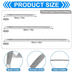 Kingdder close-up of flat braided strap showing conductivity benefit
