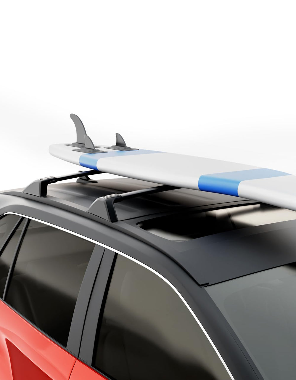 KINGGERI installed with roof box showing practical cargo carrying benefit