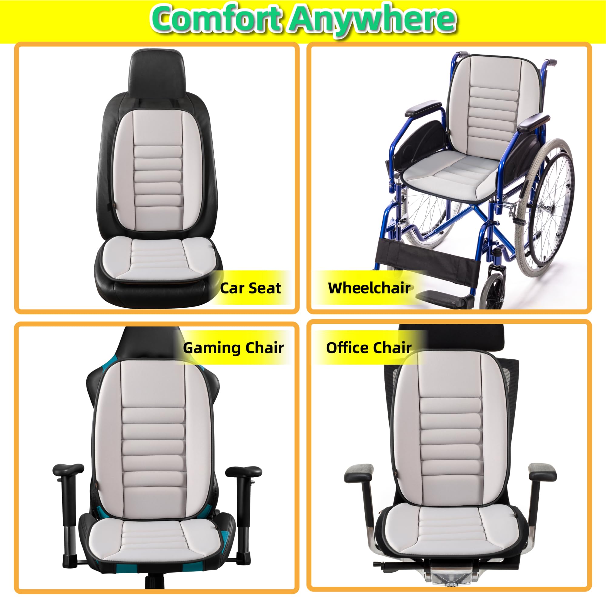 kingphenix cushion on an office chair boosting posture and focus