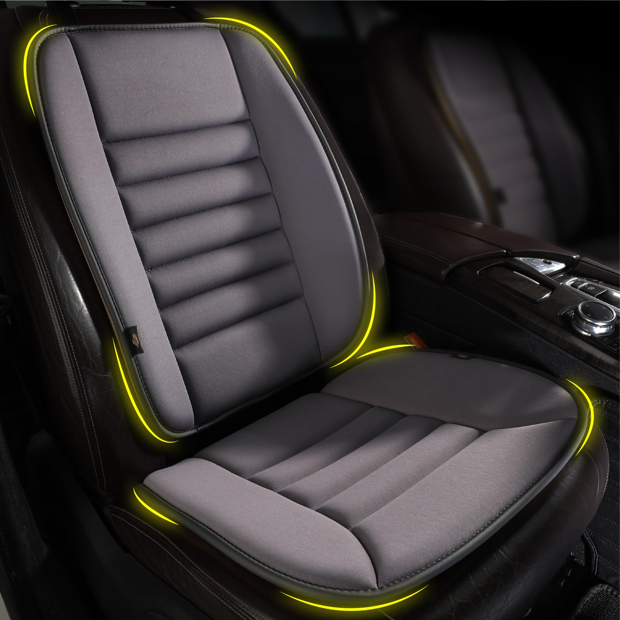 kingphenix front view cushion and lumbar showing full set and immediate comfort