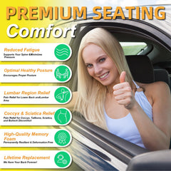 kingphenix lumbar pillow close-up providing targeted lower-back support
