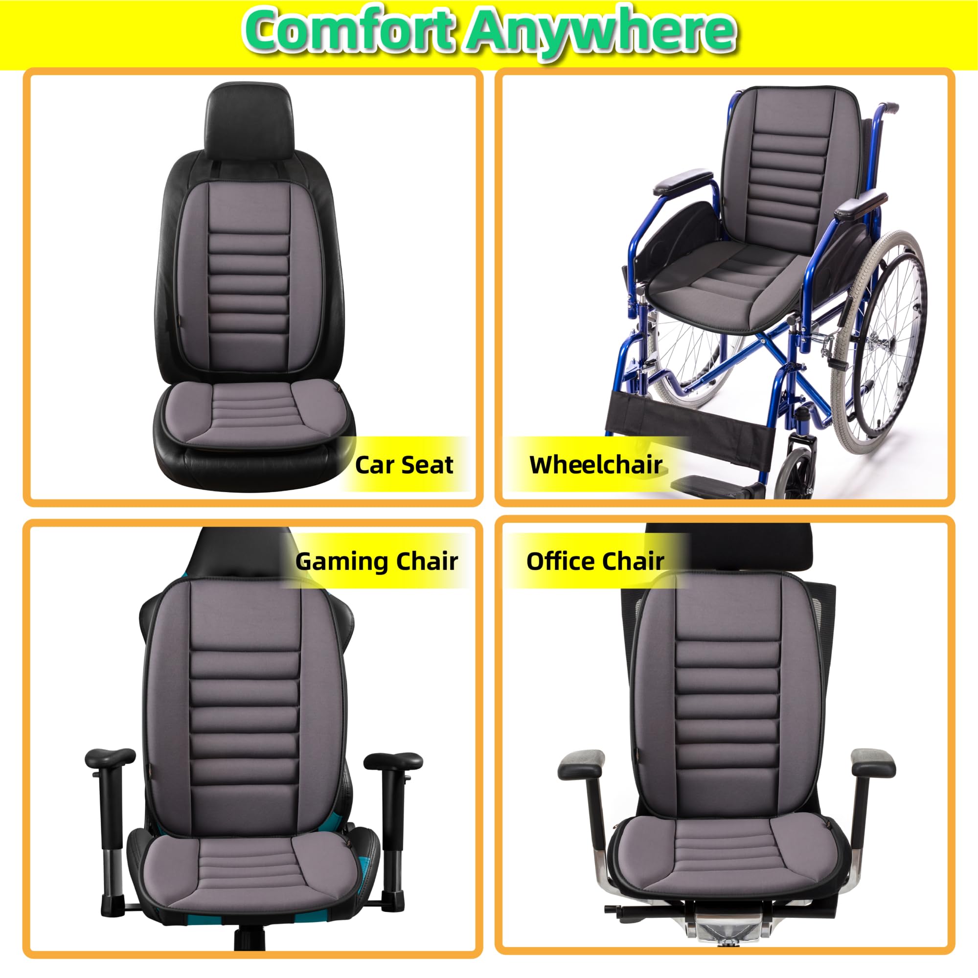 kingphenix lumbar support on office chair providing lower-back alignment