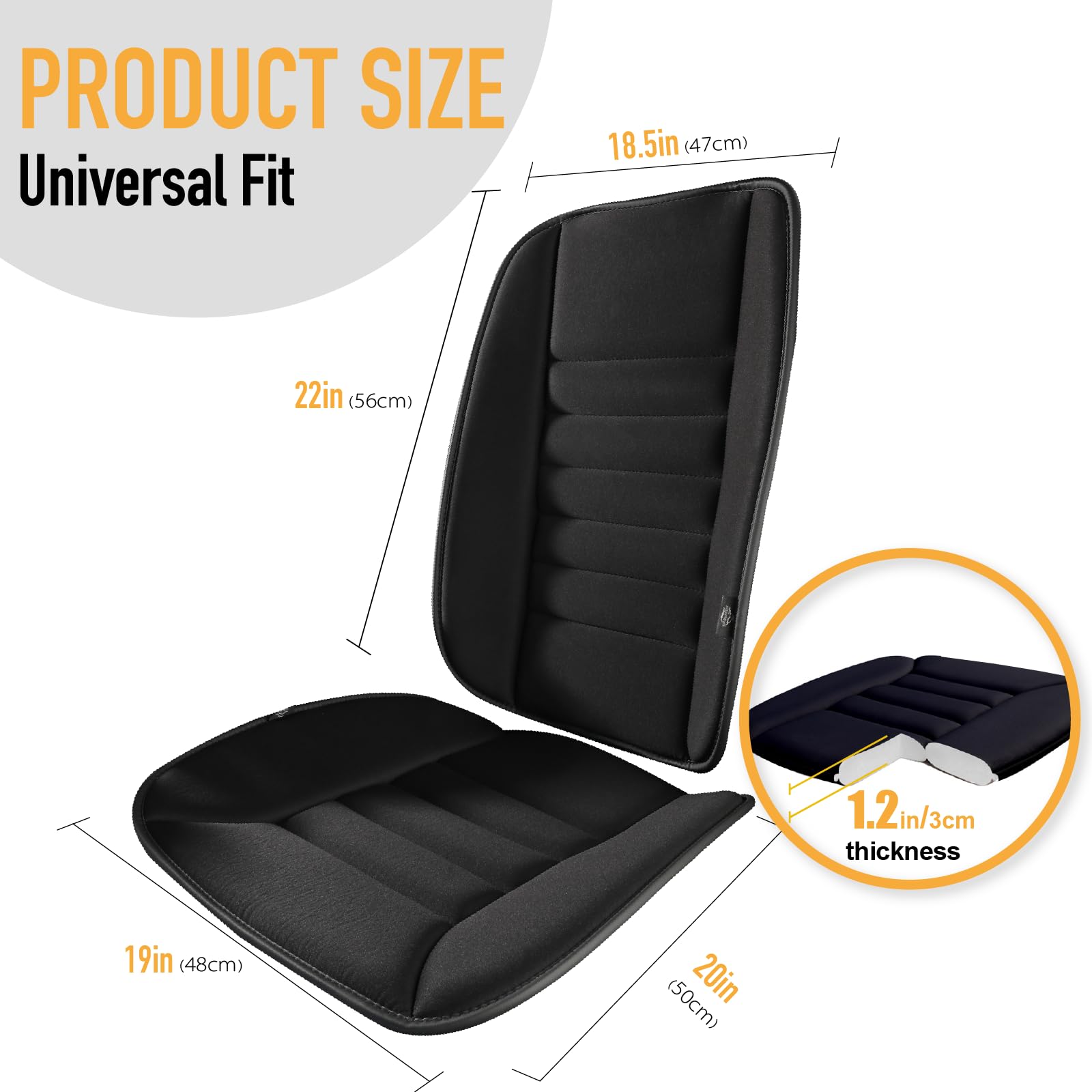 kingphenix cushion on office chair providing posture support during work