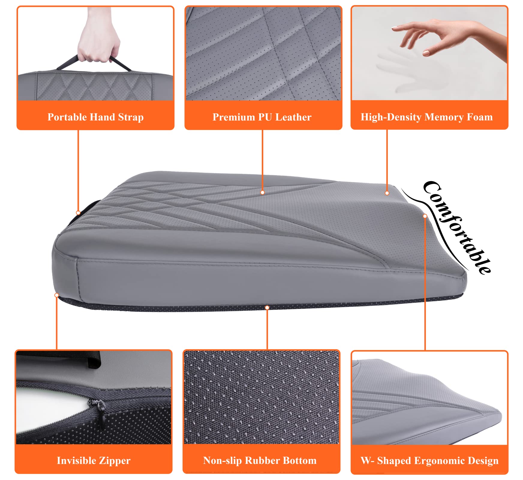 kingphenix cushion placed on office chair offering support for long workdays