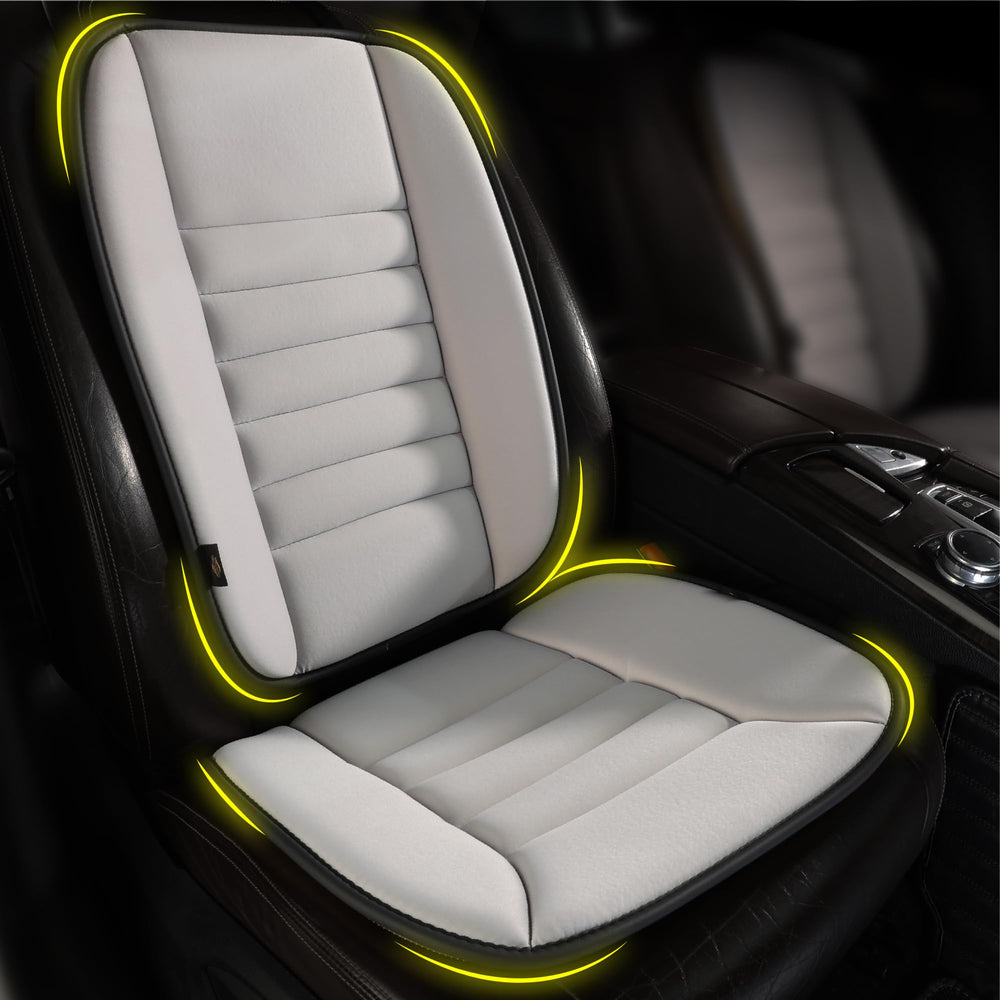 kingphenix front view seat cushion showing ergonomic shape and driving comfort