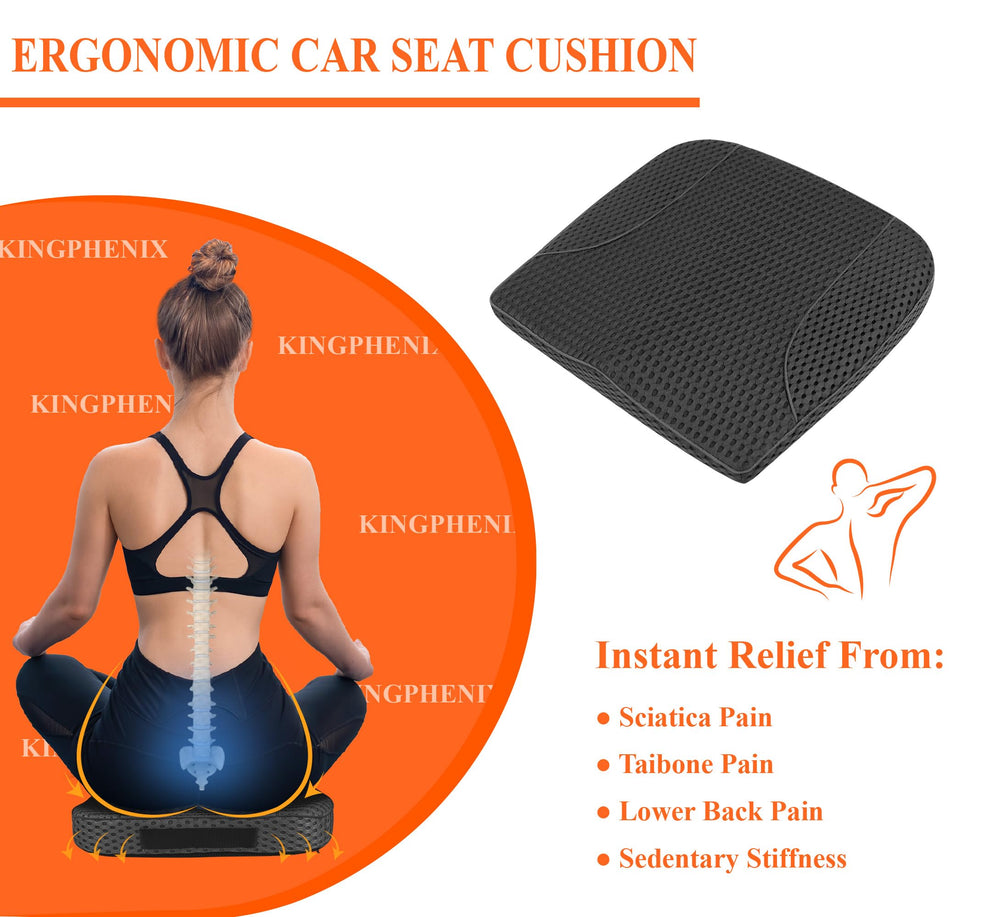 kingphenix side profile cutaway revealing memory foam layers for even support