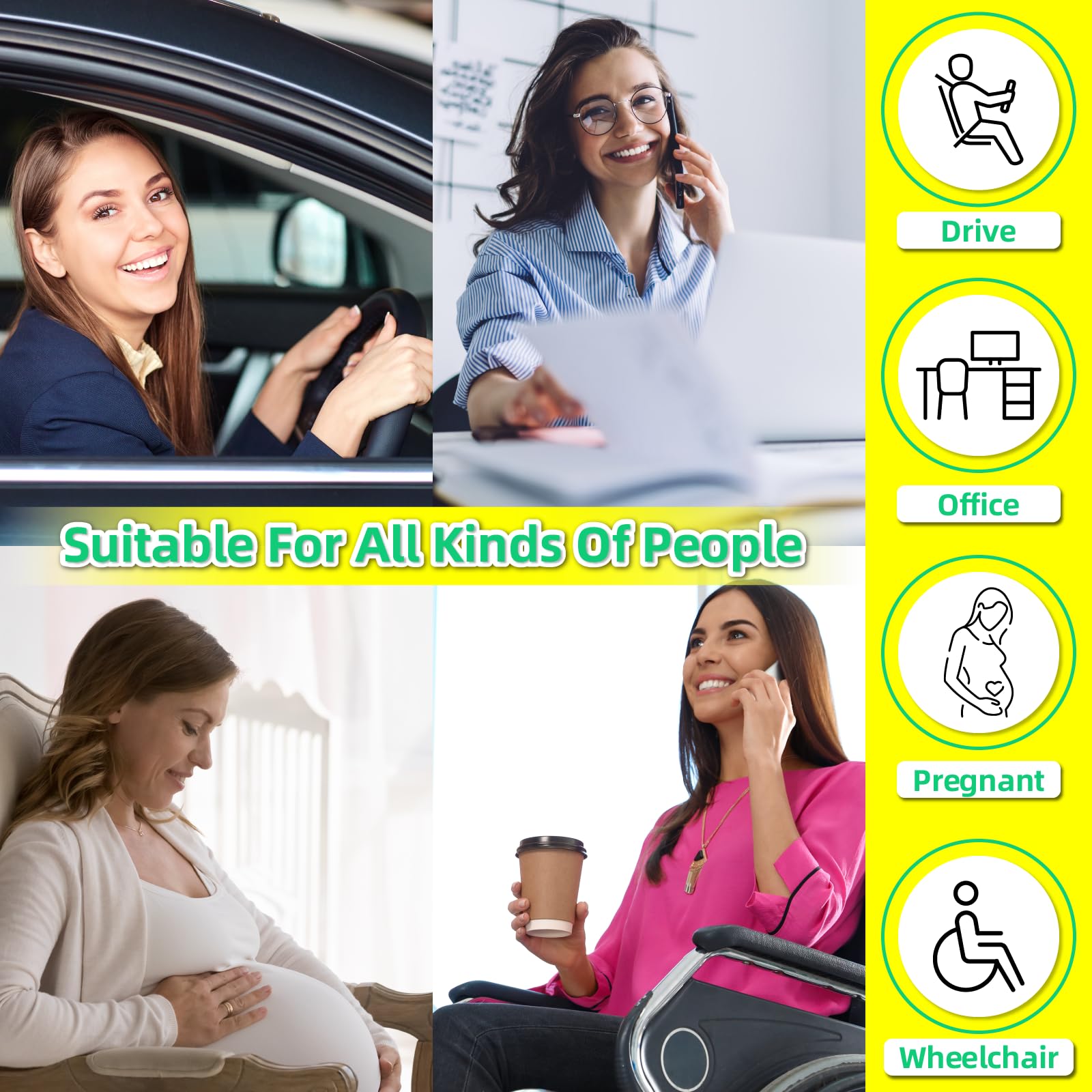 kingphenix side profile on car seat demonstrating improved posture