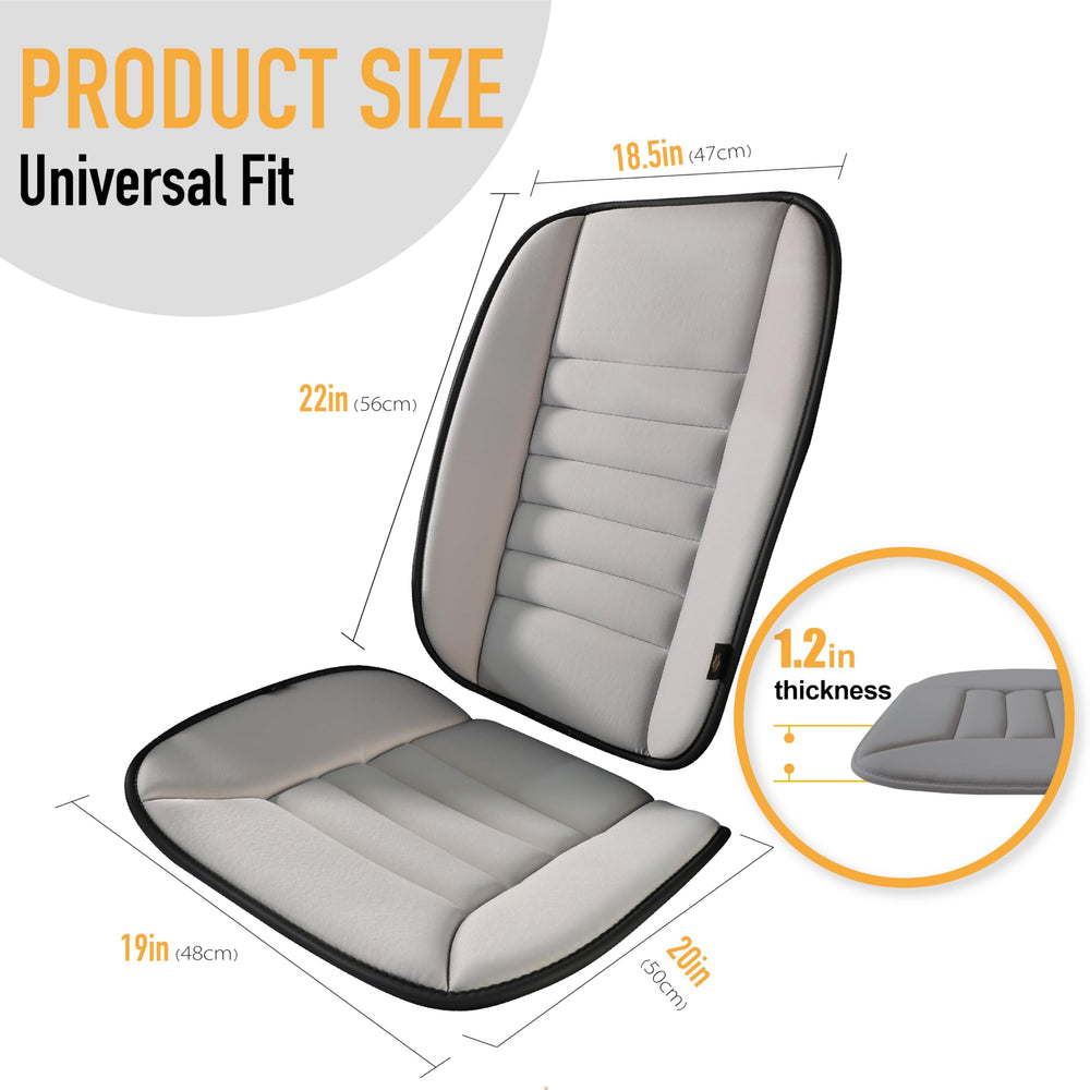 kingphenix hand holds cushion to show compact size and portability