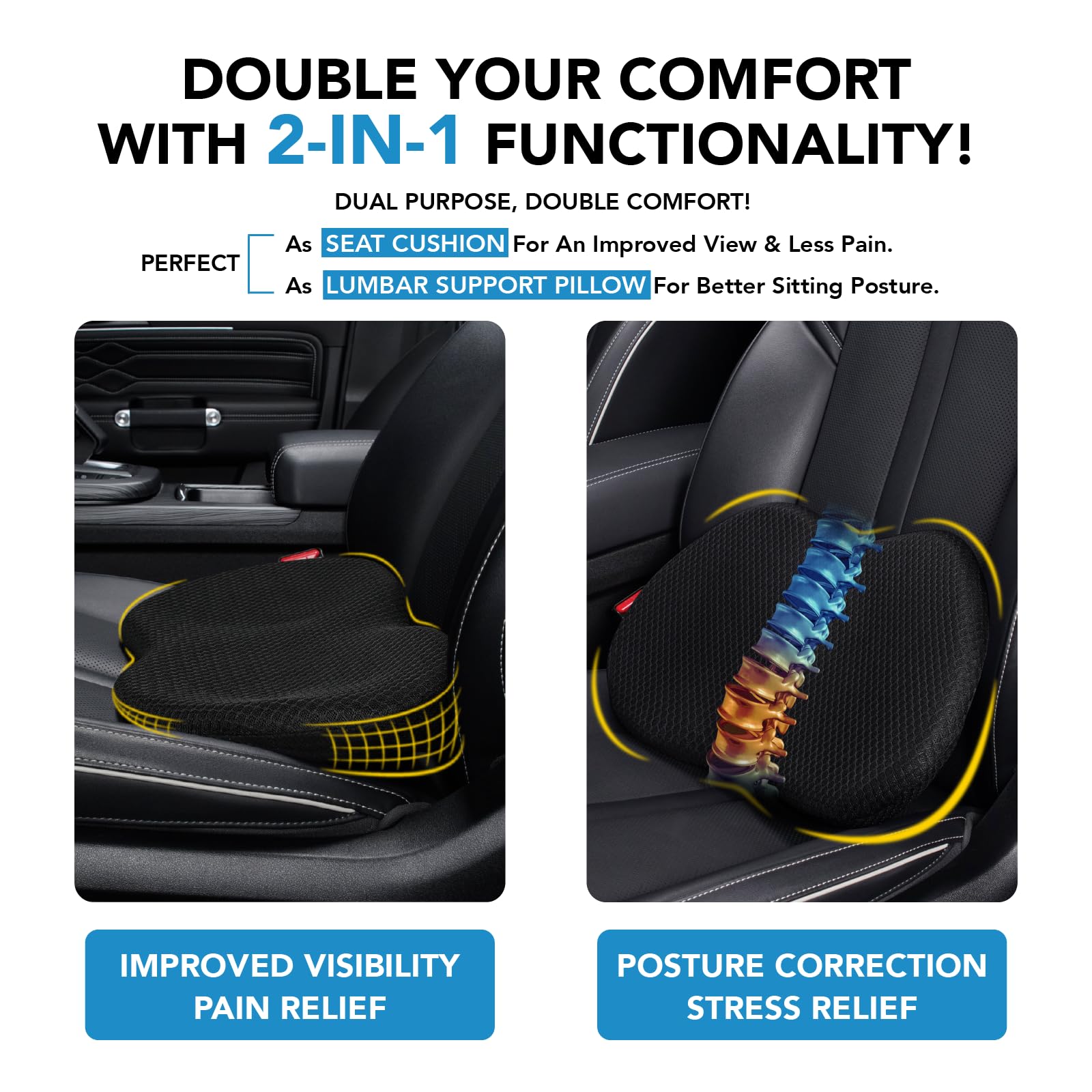 kingphenix side profile highlighting the wedge angle for posture support