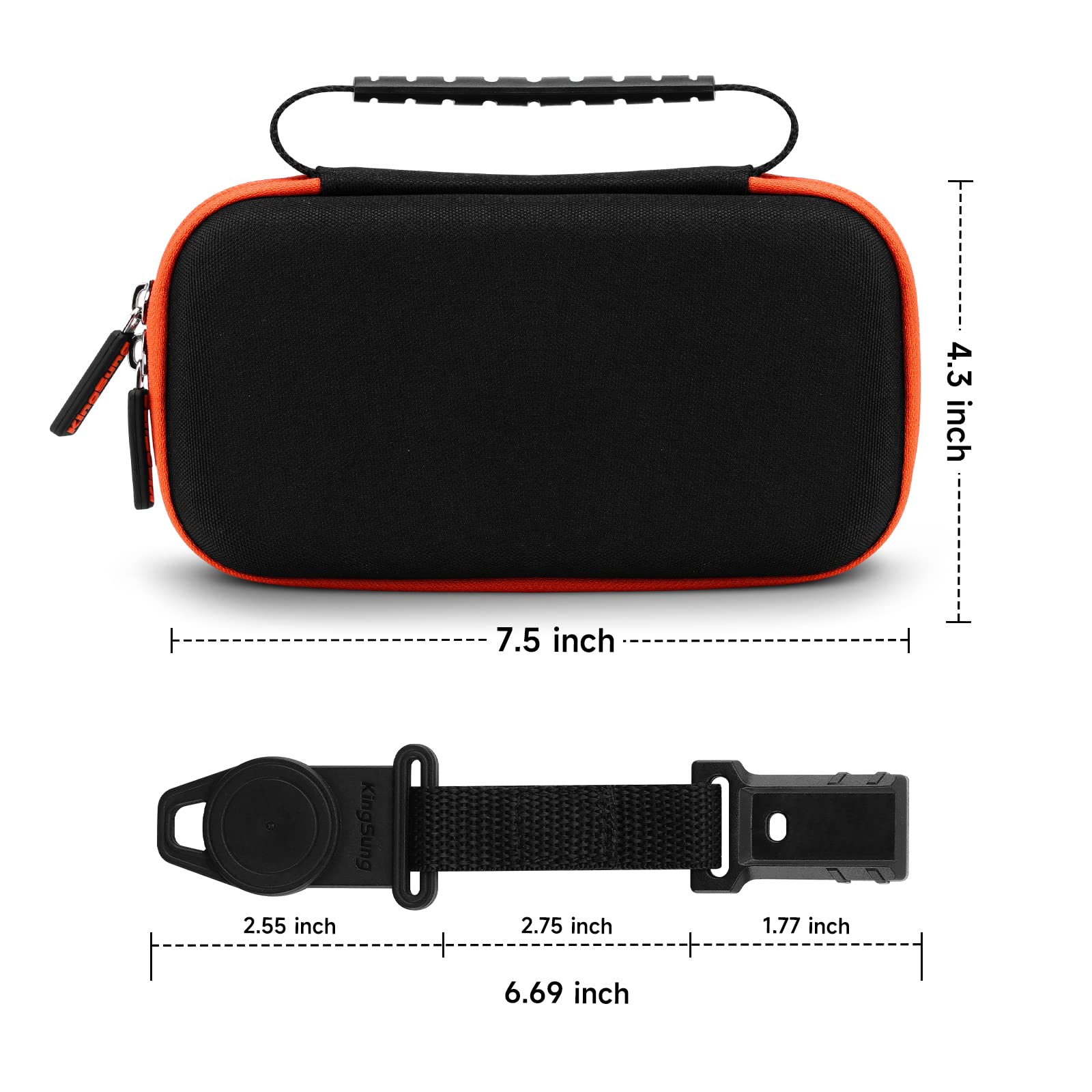 king sung open case interior showing snug fit and protective molded space