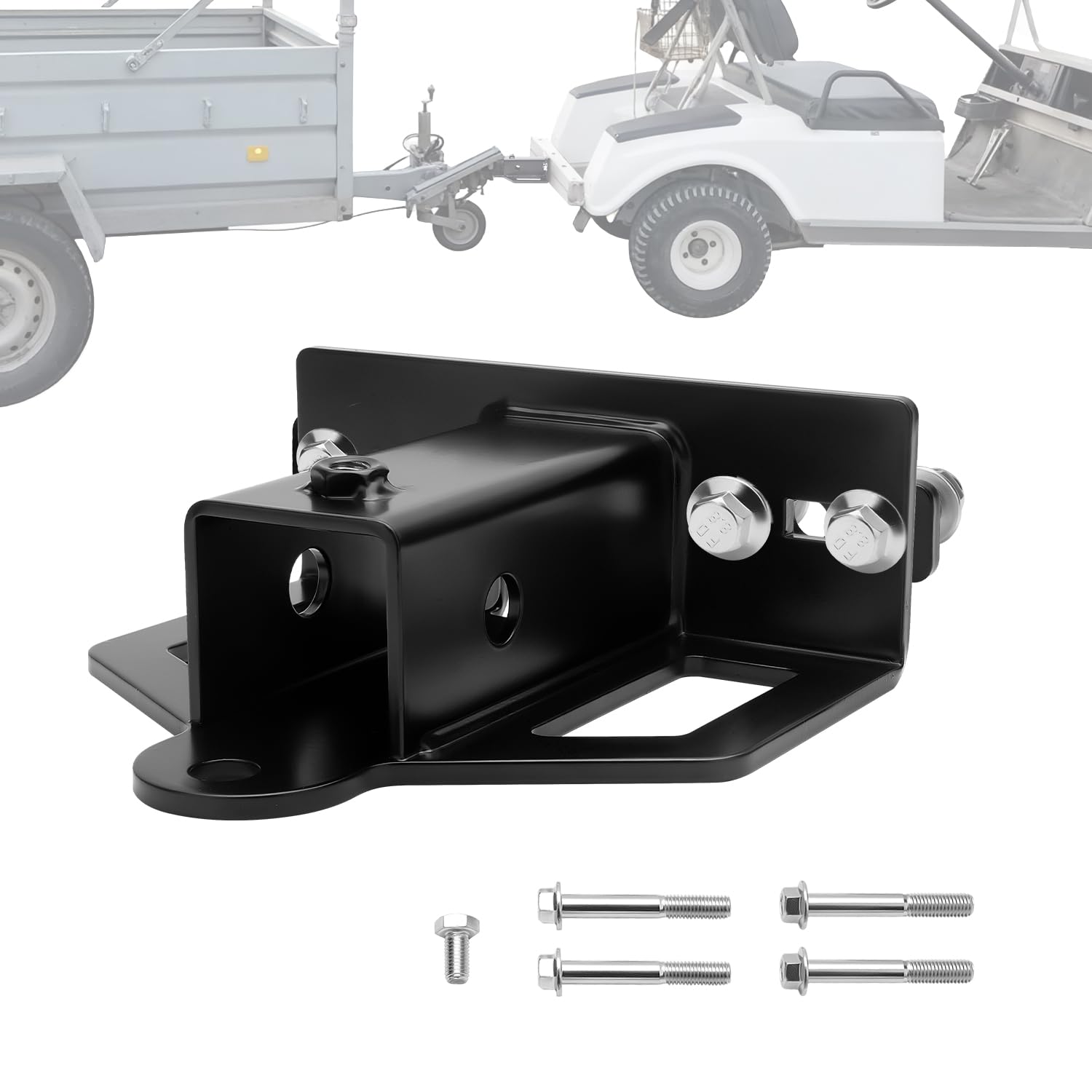 Kingway front view of 2-inch hitch showing durable receiver and stable mounting