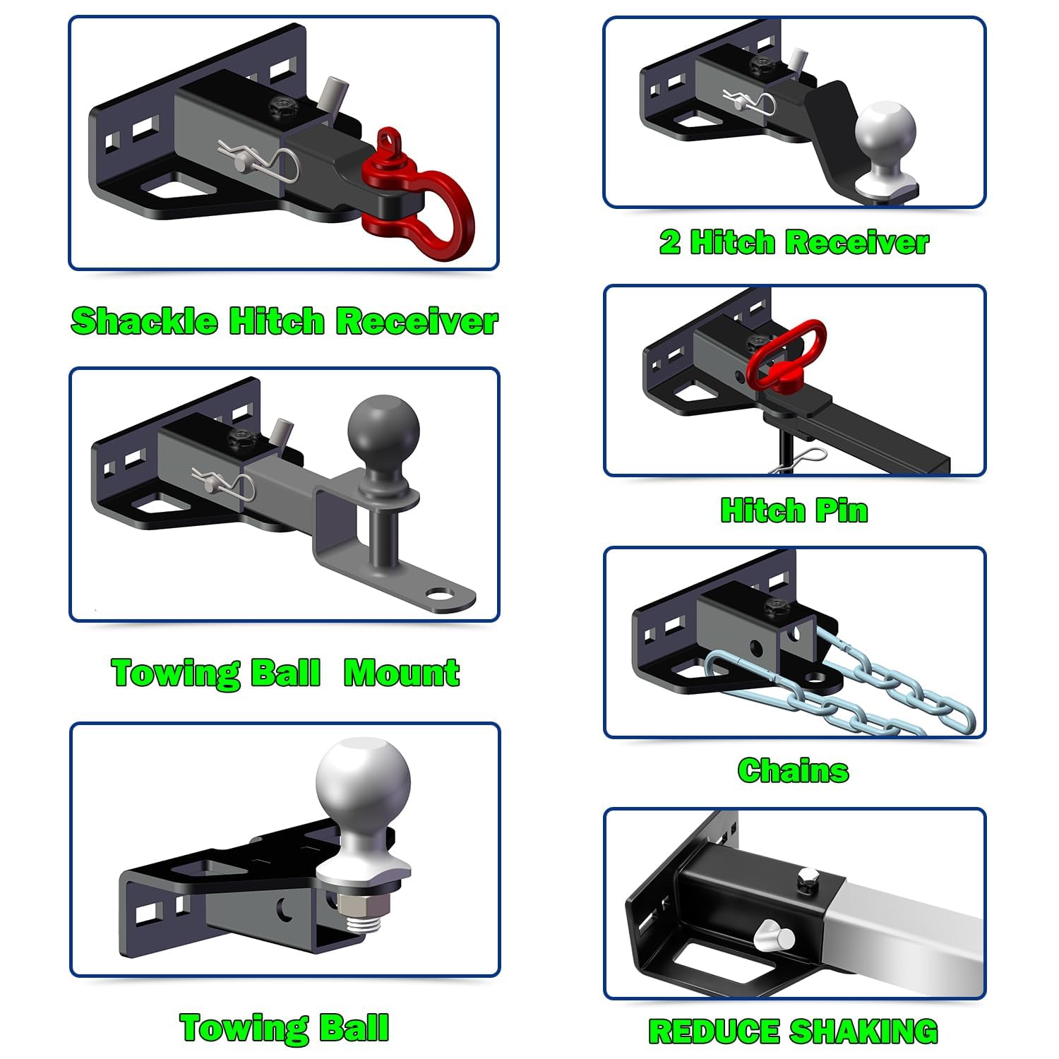 Kingway hardware pack with bolts and instructions for easy complete installation