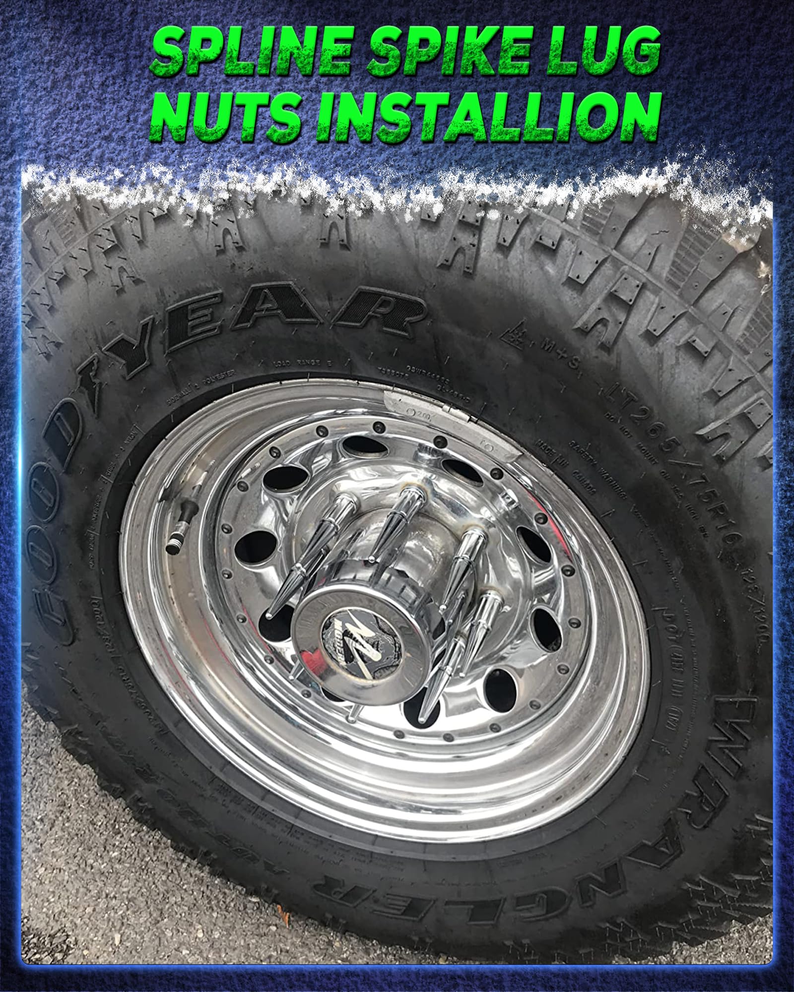 Kingway lifestyle image on parked truck showcasing finished wheel styling and visual impact