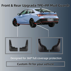 Kiopsom installed rear wheel flap reducing spray and keeping paint cleaner