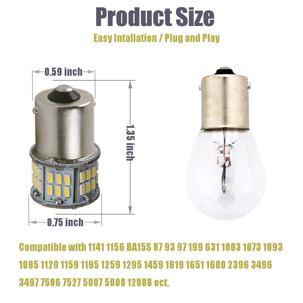 KISLED bulbs installed in RV interior lighting showing improved visibility