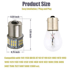 KISLED bulbs installed in RV interior lighting showing improved visibility