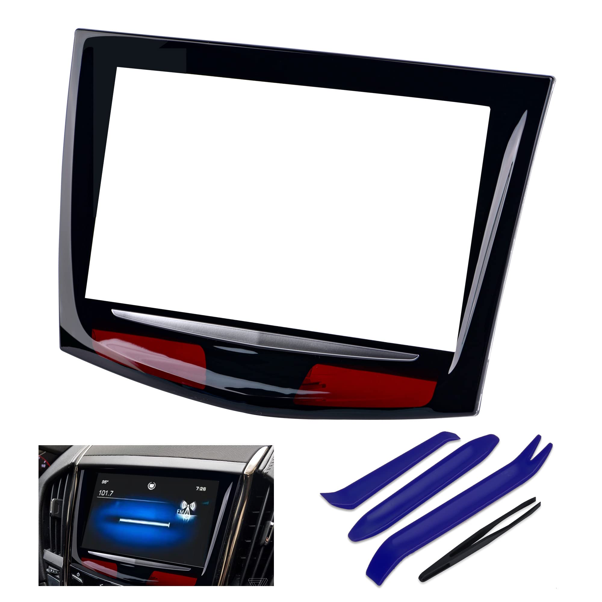 kixfwpy front assembly CUE screen showing clear display and easy fit