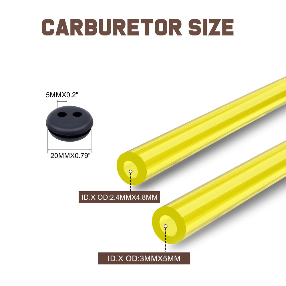 Kizut air filter and primer bulb display ensuring cleaner intake and easier priming