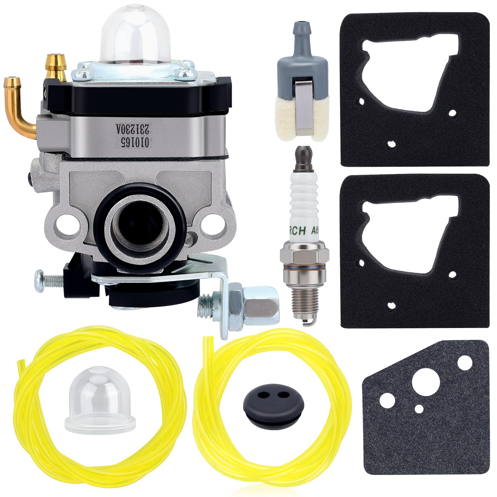 Kizut carburetor front view showing clean replacement and improved starting
