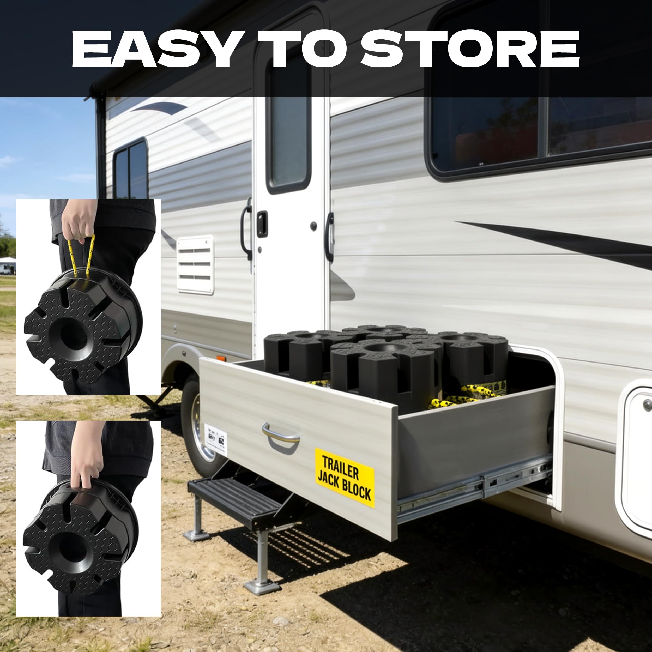 KJE set packed in included bag for easy carry and fast campsite setup