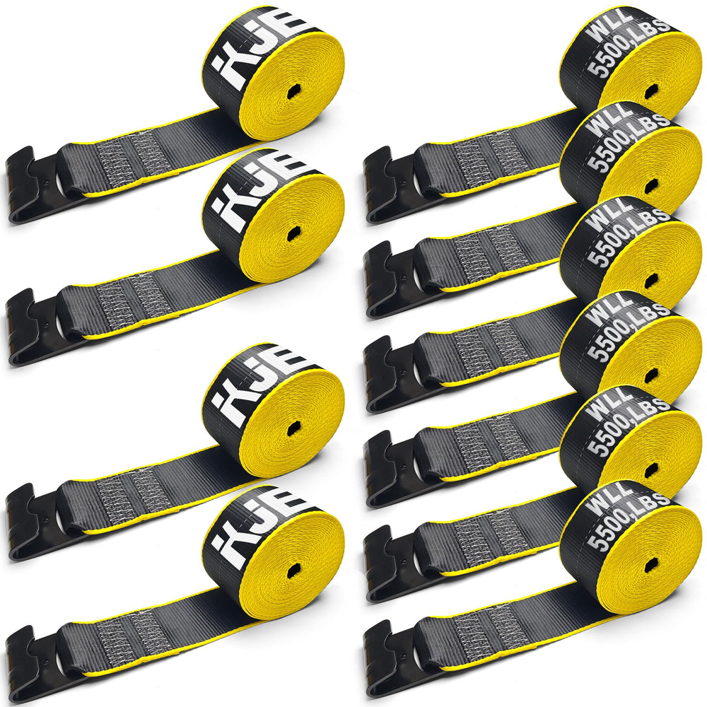KJE front view of 10-pack straps showing packaging and quantity benefit