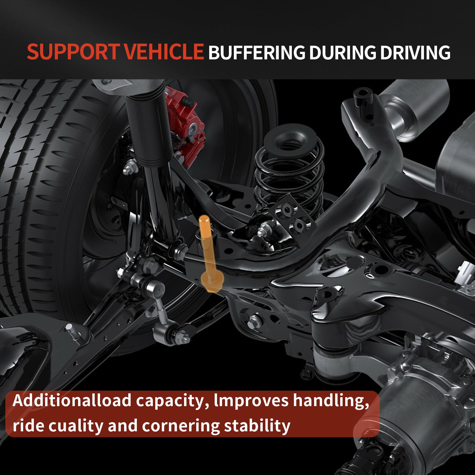 KJYDXYS springs on compatible VW Jetta rear while driving showing improved ride comfort