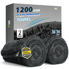KKV towel flat lay front view showing full 36x24 size and color benefits