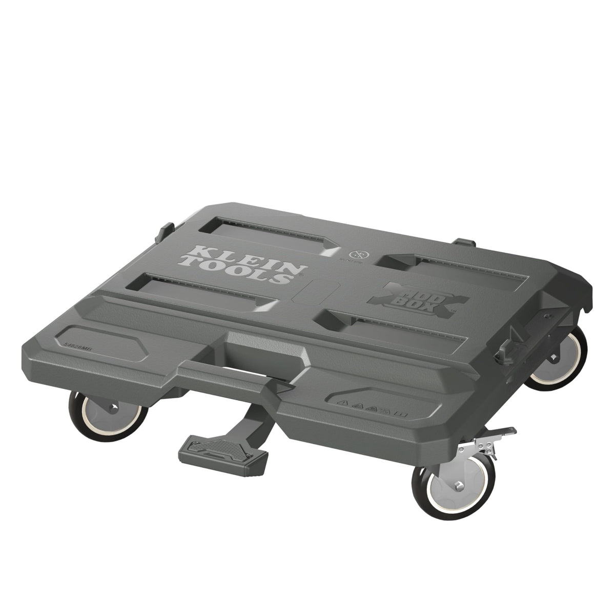 Klein Tools 54828MB front view showing sturdy platform and casters for easy transport