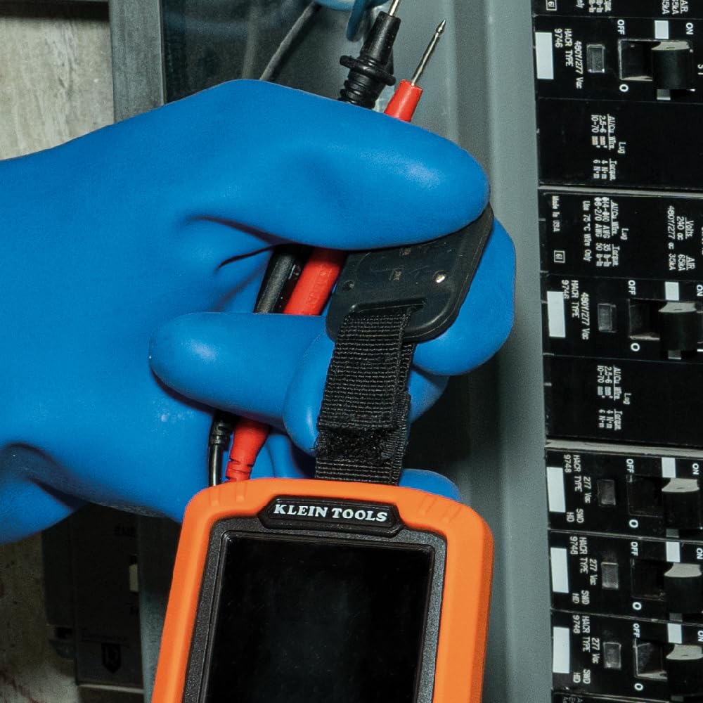 Klein Tools MM450 measuring voltage inside an electrical panel accurately