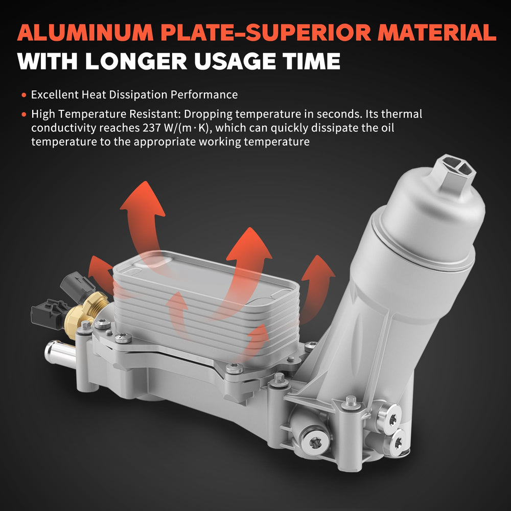 KLN PERFORMANCE oil filter and cap mounted demonstrating ready-to-install fit