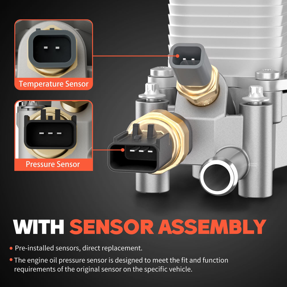 KLN PERFORMANCE temperature and pressure sensors close-up for accurate monitoring