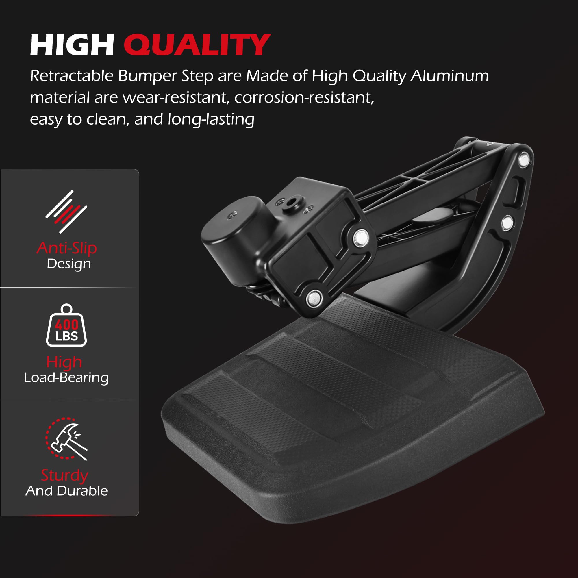 KLN hinge detail highlighting durable mechanism and reliability
