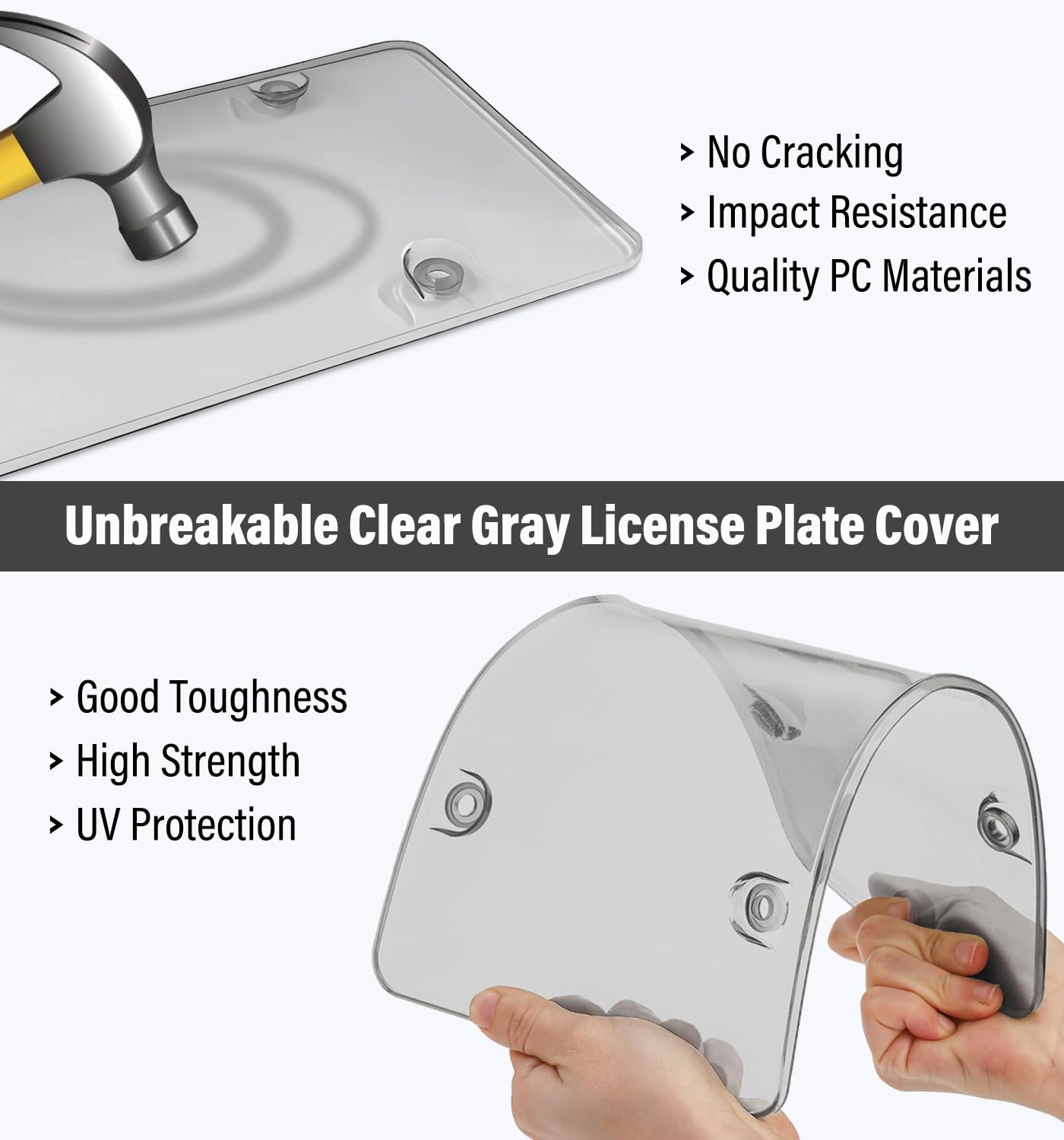 KLSKKJ assembled ABS frame and clear cover showing secure edge fit