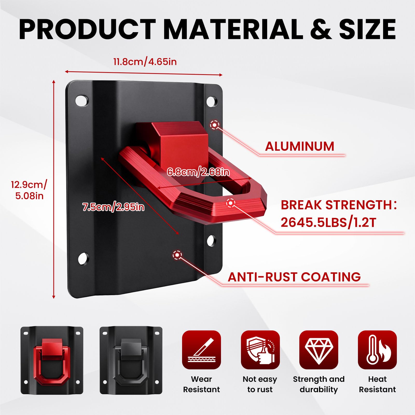 Klutchtech folded ring profile side view demonstrating compact storage benefit