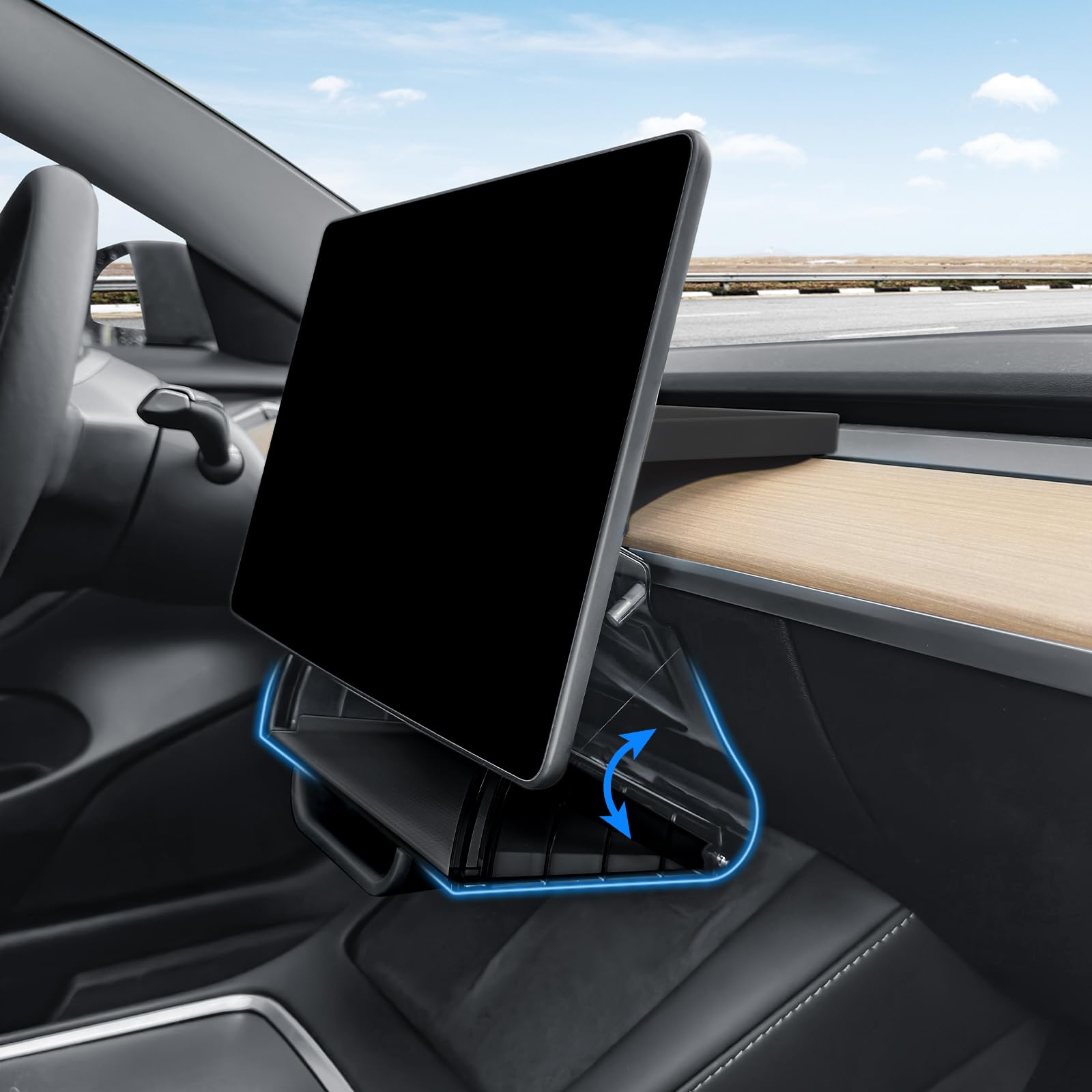 Klutchtech front view of installed under screen tray showing clean concealment benefit