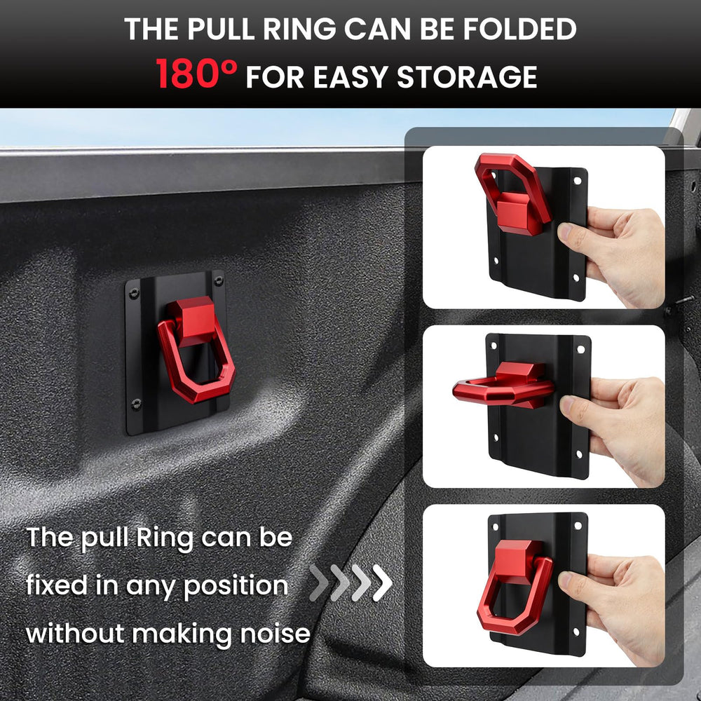 Klutchtech anchor mounted in truck bed front corner showing secure cargo hold
