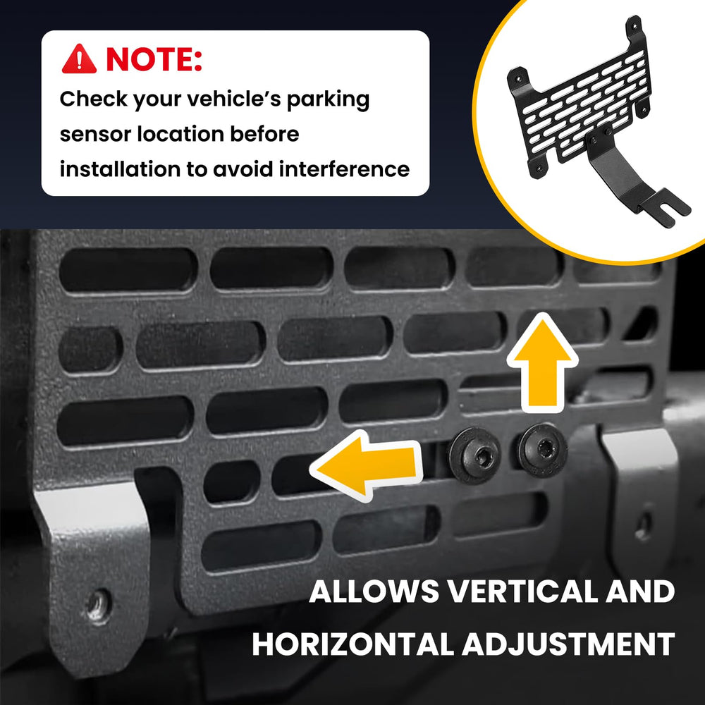 Klutchtech mounted without blocking sensors preserving Bronco electronics