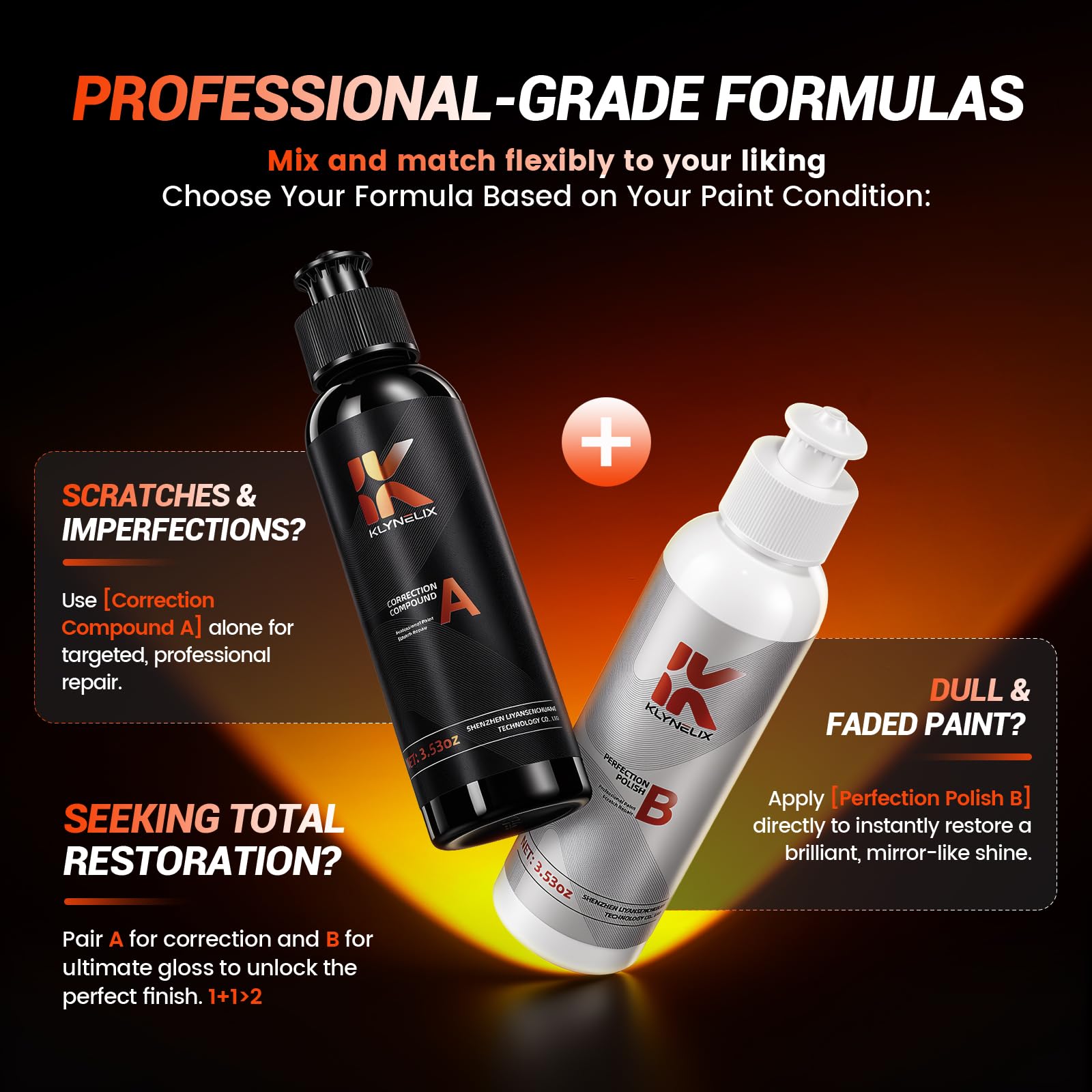 Klynelix dual-sided sponge close-up for precise hand application and control