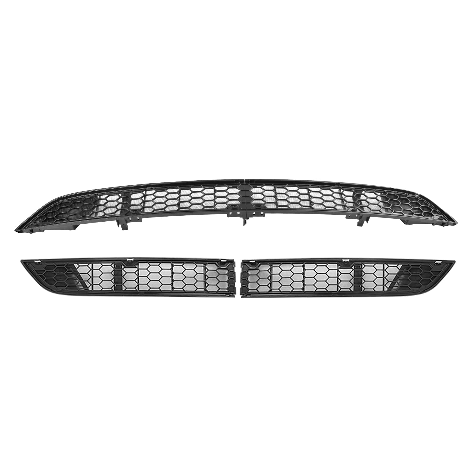 KMF grille installed on Model Y on road showing finished look and debris protection