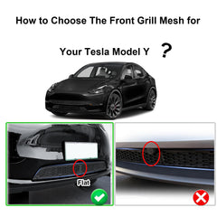 KMF side profile of grille insert illustrating precise fit against Model Y bumper