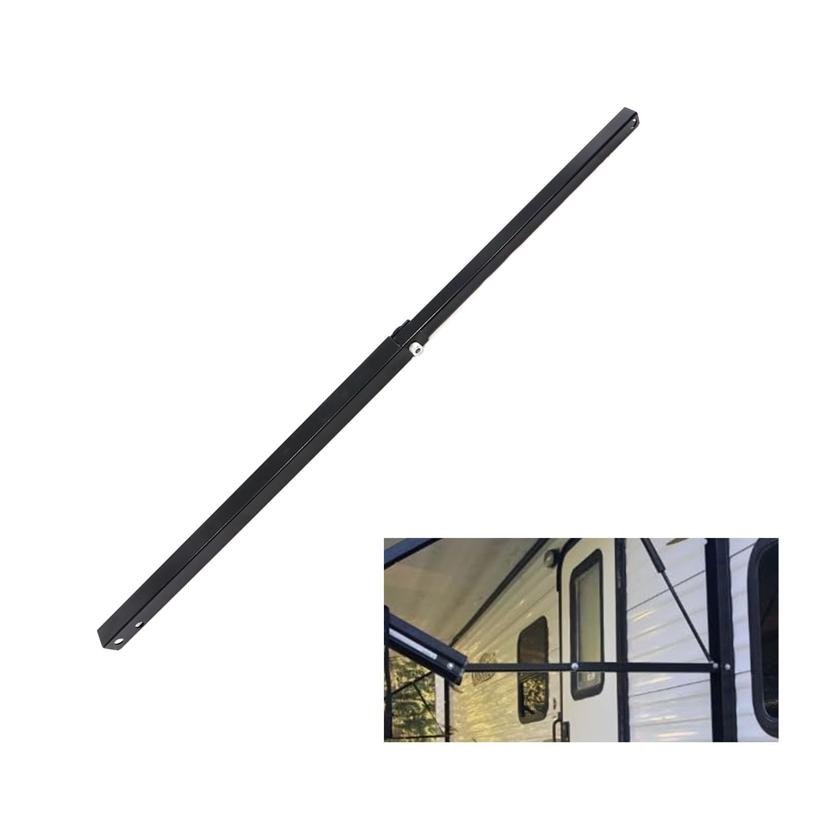 KMTOSA front view pitch arm showing clean fit and easy replacement benefit