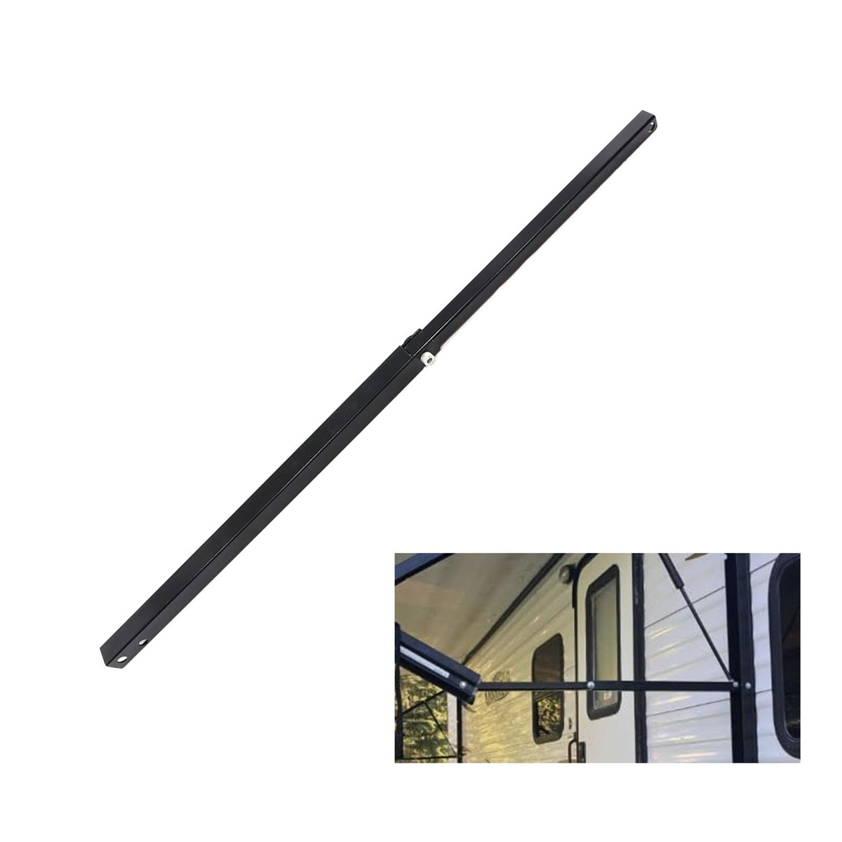 KMTOSA front view pitch arm showing clean fit and easy replacement benefit