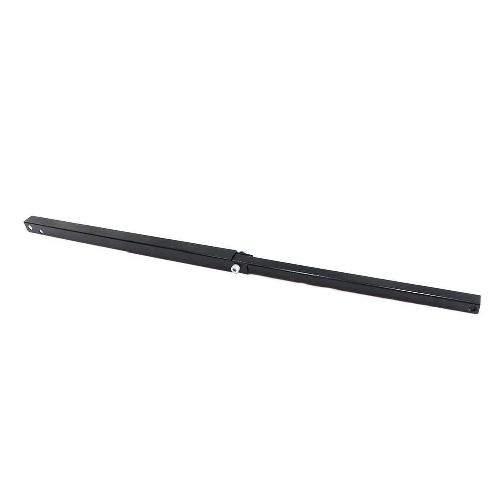 KMTOSA pitch arm beside tape measure showing 31.5-inch length for compatibility